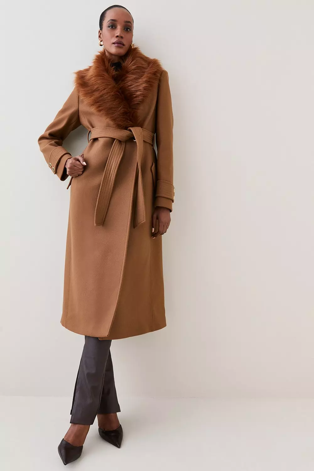 Cashmere factory wool coat